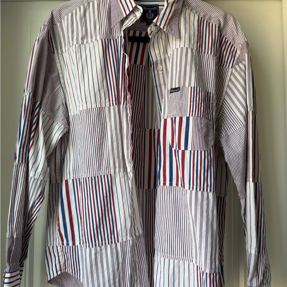 Faconnable Multicolor Striped Button Down Shirt - image 4